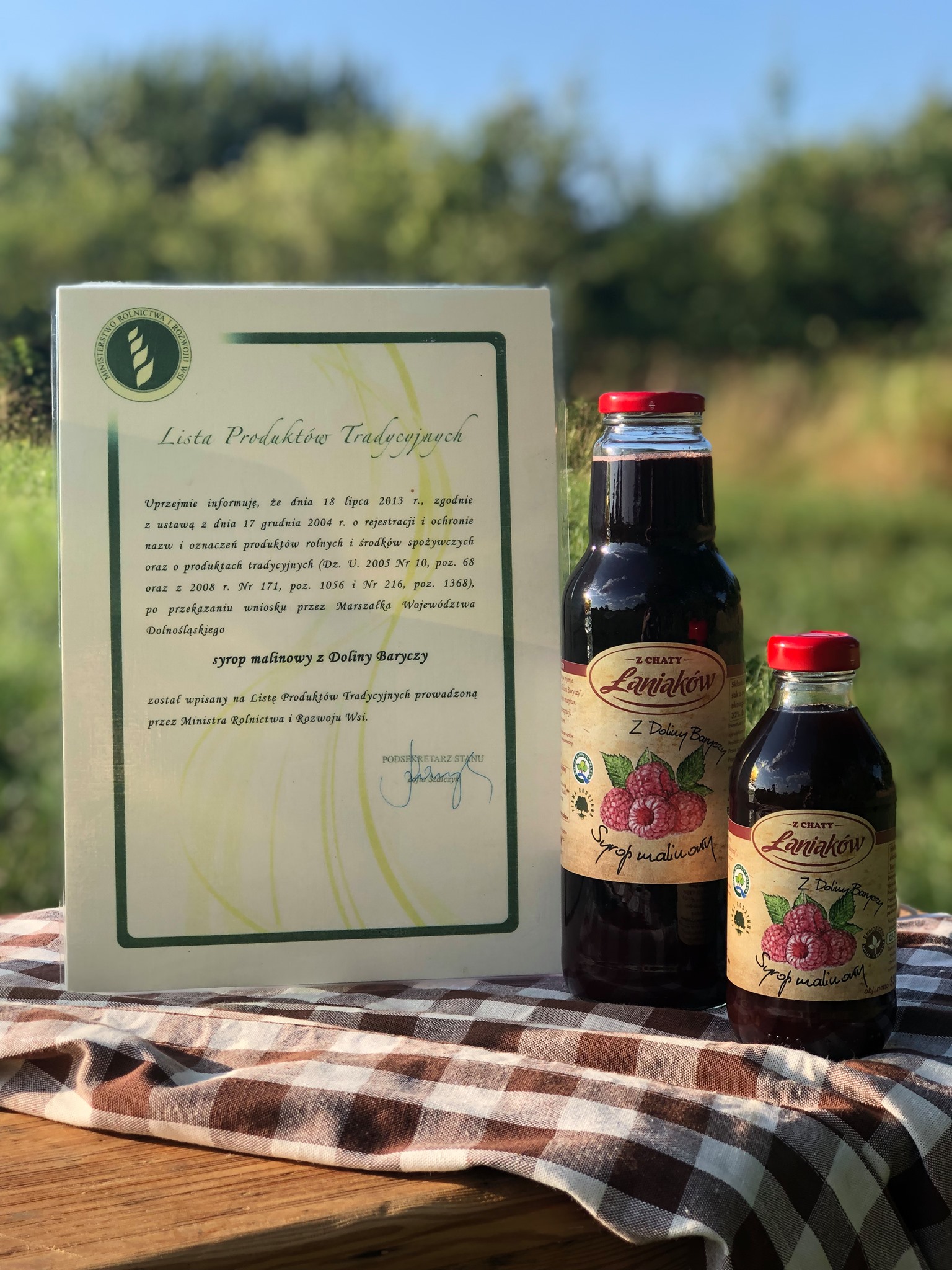 Syrop malinowy z Doliny Baryczy