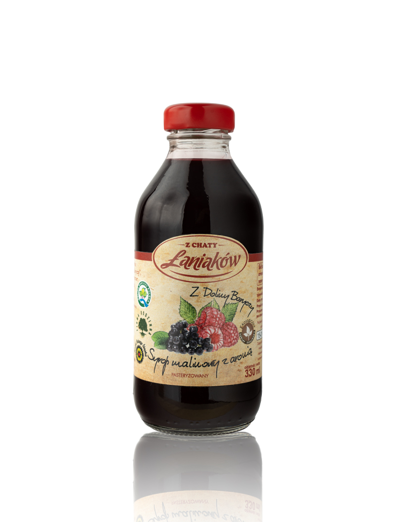 syrop malinowy z aronią