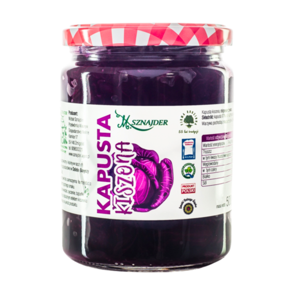 Kapusta czerwona kiszona 500 g
