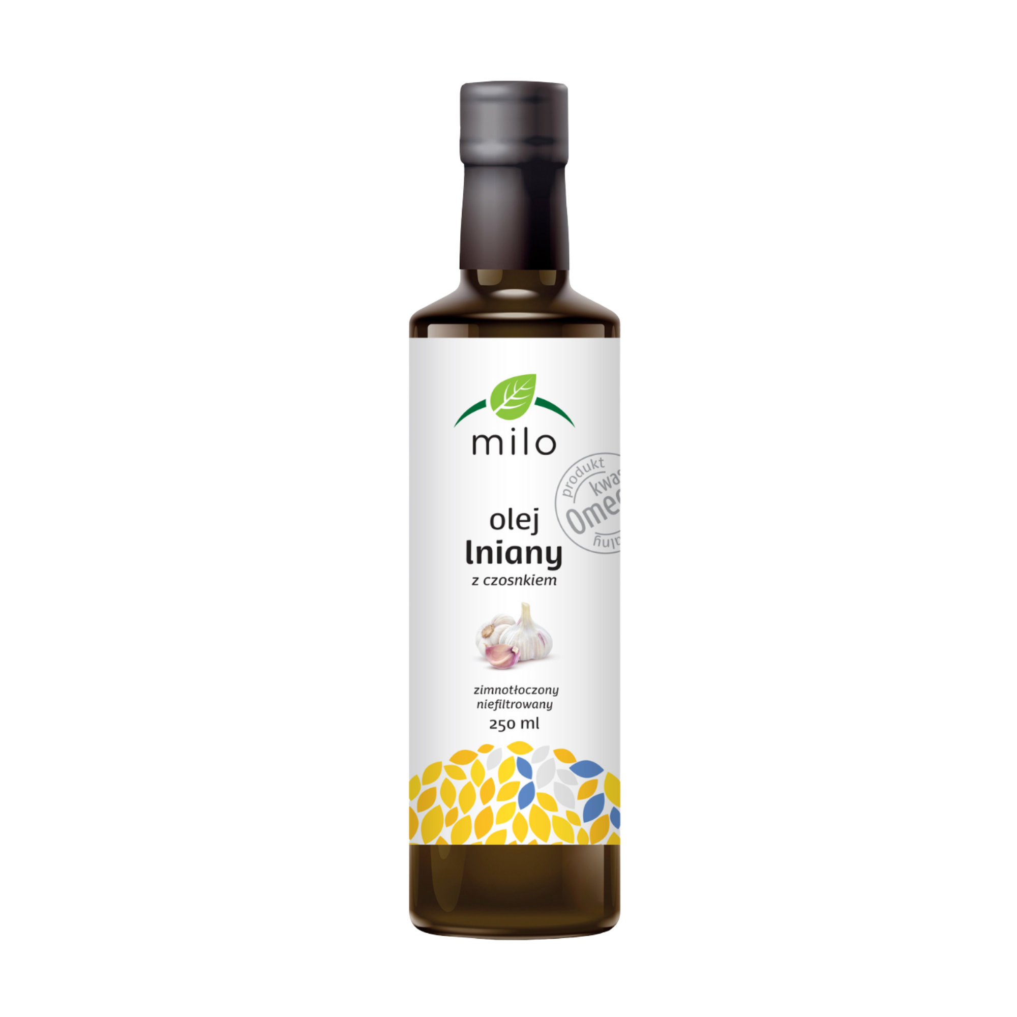 Olej lniany z czosnkiem 250 ml